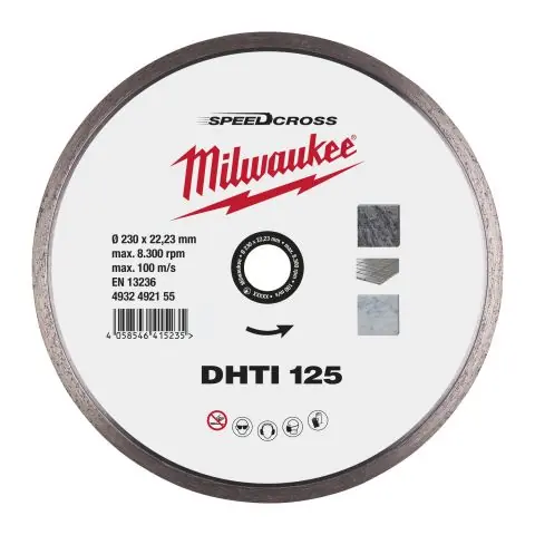 Milwaukee SPEEDCROSS DHTI 4932492155 Diamantkapskiva Begränsat antal